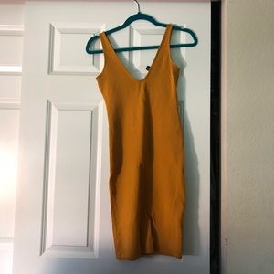 Mustard yellow dress